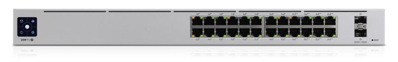 Imagen 1 del producto “Switch  UBIQUITI USW-PRO-24-POE - Plata, 400 W, 24 + 2 SFP ”