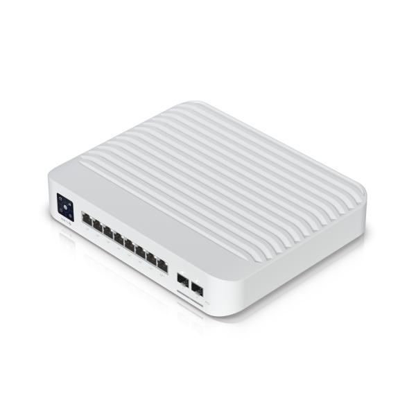 Imagen 1 del producto “Switch Ubiquiti UniFi  USW-PRO-8-POE  Pro 8 PoE Administrable Capa 3 - 8 puertos GbE / (6) puertos POE+ af/at y (2) puertos POE++ 802.3bt / (2) puertos SFP+ ”