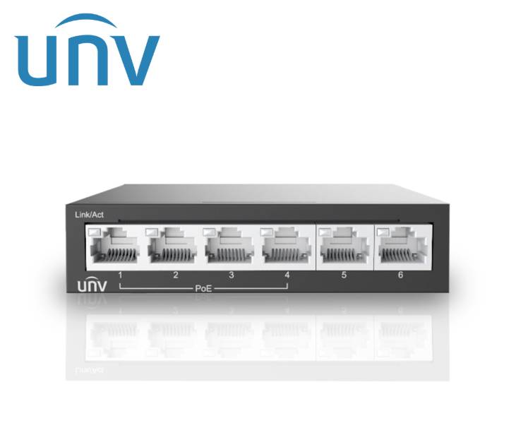 Imagen 1 del producto “Switch POE+ 6 Fast Ethernet NSW2020-6T-POE-IN / 60W Total / No Administrable - ”