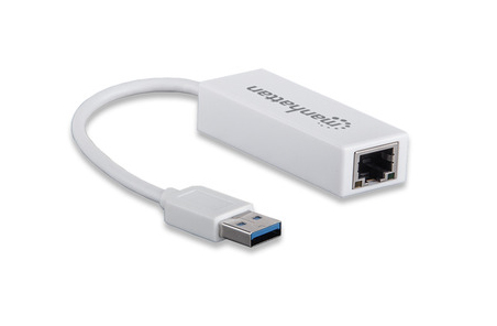 Imagen 1 del producto “506847 Adaptador USB 3.0 a RJ-45 GB Ethernet - Agrega una conexión de red Gigabit de alta velocidad a computadoras potátiles. ”