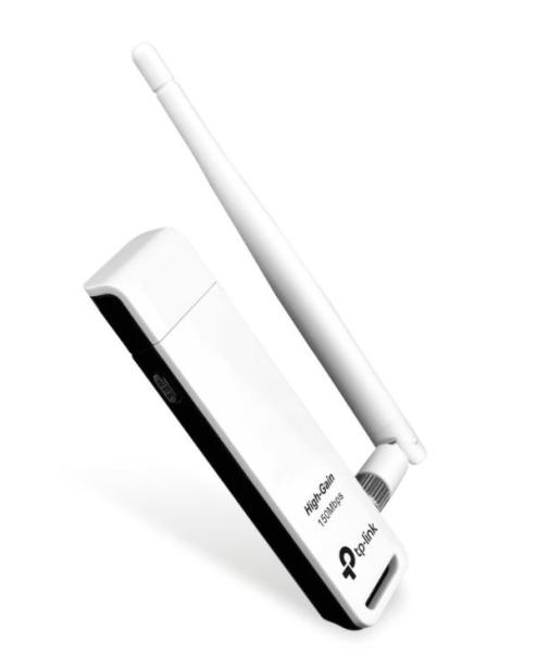 Imagen 1 del producto “Adaptador USB TP-LINK TL-WN722N - Inalámbrico, 150 Mbit/s, Color blanco ”