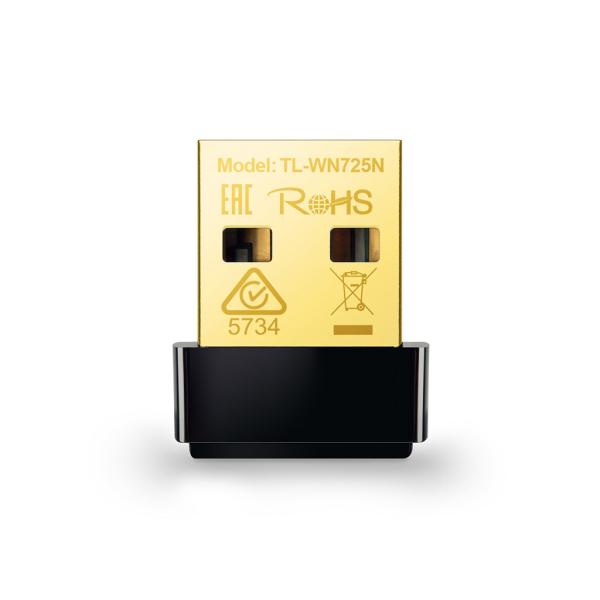 Imagen 1 del producto “Adaptador USB Nano TP-LINK inalámbrico TL-WN725N - USB, 150 Mbit/s, Negro ”