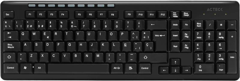 Imagen 1 del producto “Teclado ACTECK AC-913973 - Inalámbrico, Negro ”
