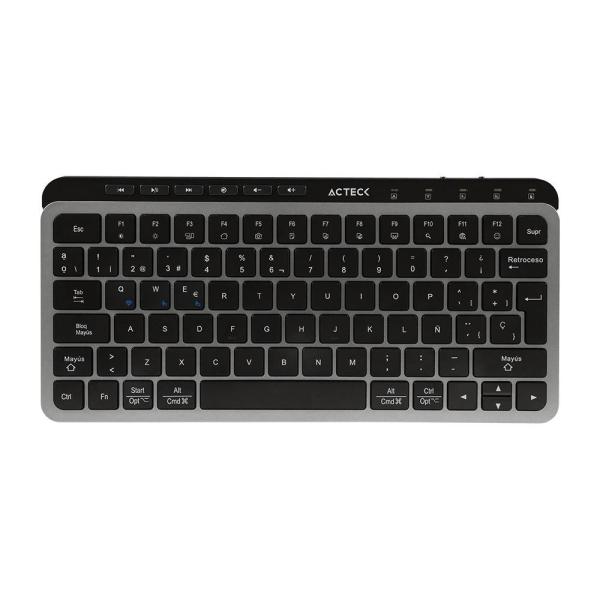 Imagen 1 del producto “Teclado Inalámbrico 2.4hz Inspire Krea TI750 Acteck Elite Series Teclado Inalámbrico Dongle 2.4Mhz - Rango 10m, Bluetooth 5.1, USB A- USB C, 3 Dispositivos ”