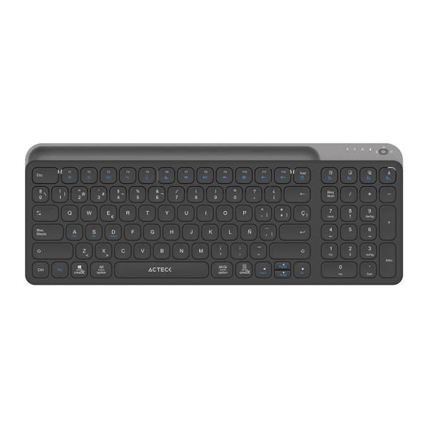 Imagen 1 del producto “Teclado Inalámbrico Multidispositivos INSPIRE TREK TI747 AC-940108  Acteck Elite Series Bluetooth 5.1 - Dongle 2.4 MHz ”