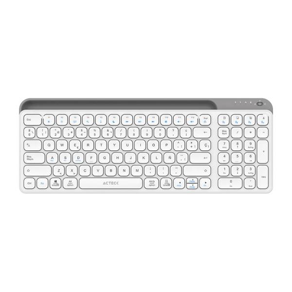 Imagen 1 del producto “Teclado Inalámbrico Multidispositivos AC-940115 INSPIRE TREK TI747  Acteck Elite Series Bluetooth 5.1 - Dongle 2.4 MHz ”