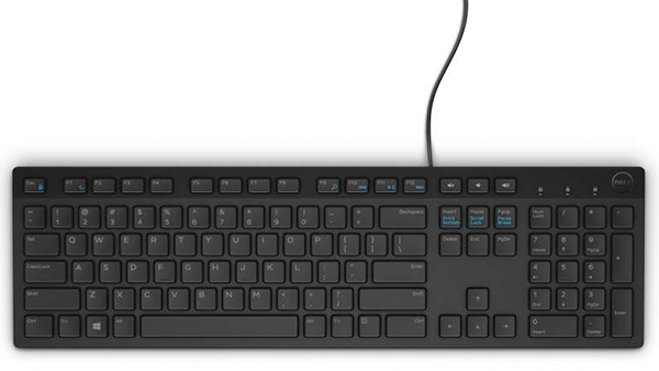 Imagen 1 del producto “Teclado DELL 580-ADRC - USB, Negro, Alámbrico, En Español ”