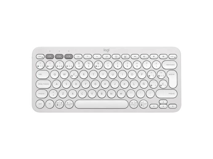 Imagen 1 del producto “Teclado Logitech PEBBLE KEYS 2 K380s 920-011784. Teclado Bluetooth estilizado y minimalista con teclas personalizables - ”