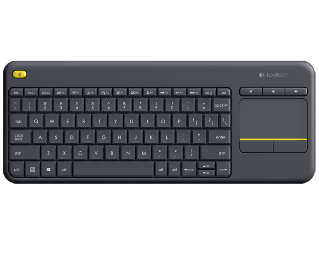 Imagen 1 del producto “Wireless Touch Keyboard LOGITECH K400 PLUS - Negro, Inalámbrico ”