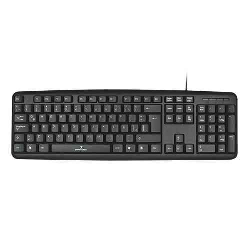 Imagen 1 del producto “Teclado PERFECT CHOICE PC-201038 - USB, QWERTY, Negro, Universal, Alámbrico ”