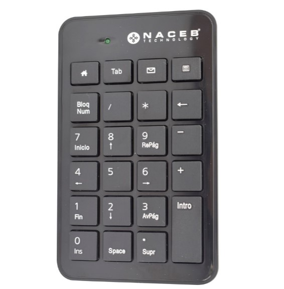 Imagen 1 del producto “Teclado Numérico Naceb Technology NA-0104 - Numérico, Negro ”