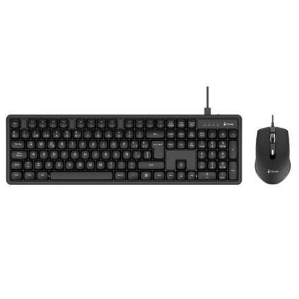 Imagen 1 del producto “Teclado y Mouse Nextep NE-490A Pro Alámbrico Operación Silenciosa USB Velocidad 1200 dpi 4 botones / 105 teclas - ”