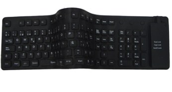 Imagen 1 del producto “Teclado Flexible BROBOTIX - USB, Negro, Notebook/PC ”