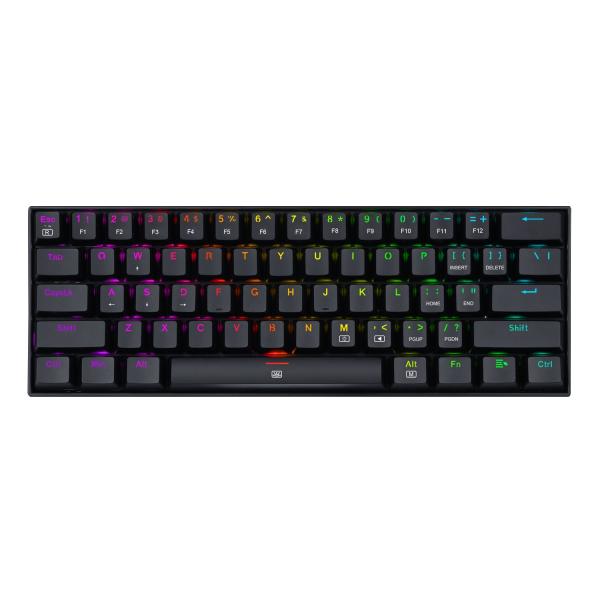 Imagen 1 del producto “Teclado Mecánico Redragon Dragonborn - K630RGB RED, Inglés, Negro, RGB ”