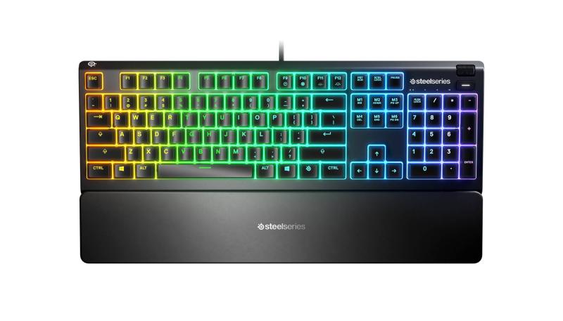 Imagen 1 del producto “Teclado SteelSeries Apex 3 RGB Gaming. Iluminación RGB de 10 zonas. IP32 Resistente al agua  - ”