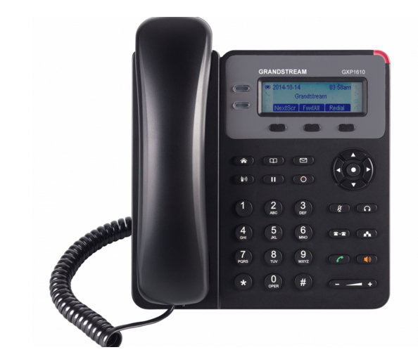 Imagen 1 del producto “Telefono IP de 1 linea con 1 cuenta SIP - Ethernet sin Poe, conferencia de 3 vias, incluye su fuente de alimentacion ”