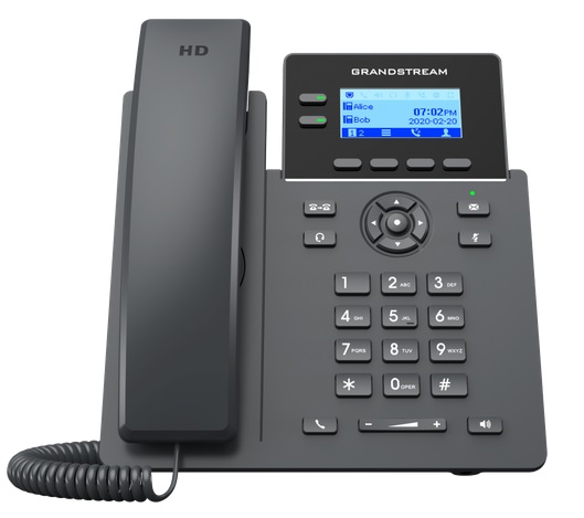 Imagen 1 del producto “Teléfono IP de 2 líneas con 4 cuentas SIP - conferencia de 5 vías, Ethernet con Poe pero NO incluye su fuente de alimentación ”