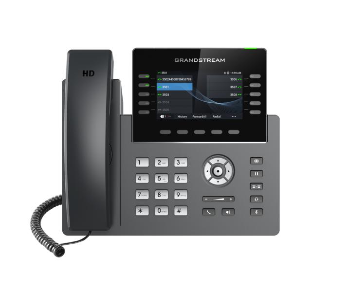 Imagen 1 del producto “Teléfono IP grado operador de 10 líneas con 5 cuentas SIP - WiFi, Dos pantallas LCD, Bluetooth, GDMS, Gigabit con Poe ”