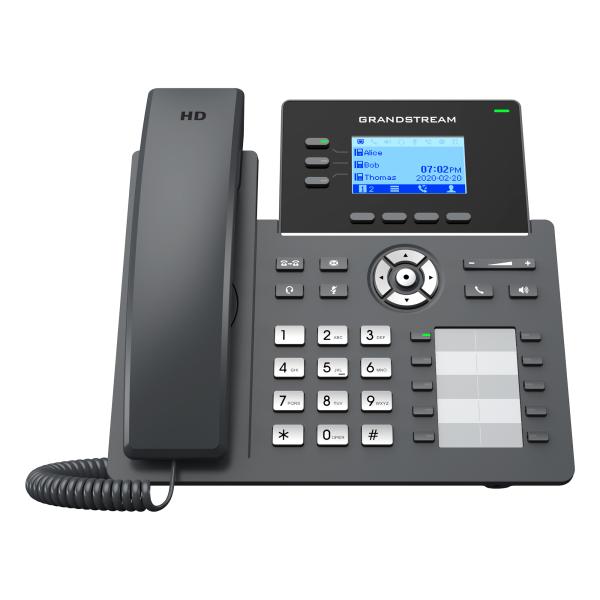 Imagen 1 del producto “Teléfono IP de 3 líneas con 6 cuentas SIP - conferencia de 5 vías, GDMS, Gigabit con Poe pero NO incluye su fuente de alimentación ”
