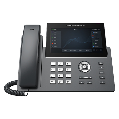 Imagen 1 del producto “Teléfono IP Profesional Carrier de 12 líneas con 6 cuentas SIP - WiFi, Bluetooth, Pantalla táctil 7 pulgadas, GDMS, Gigabit con Poe ”