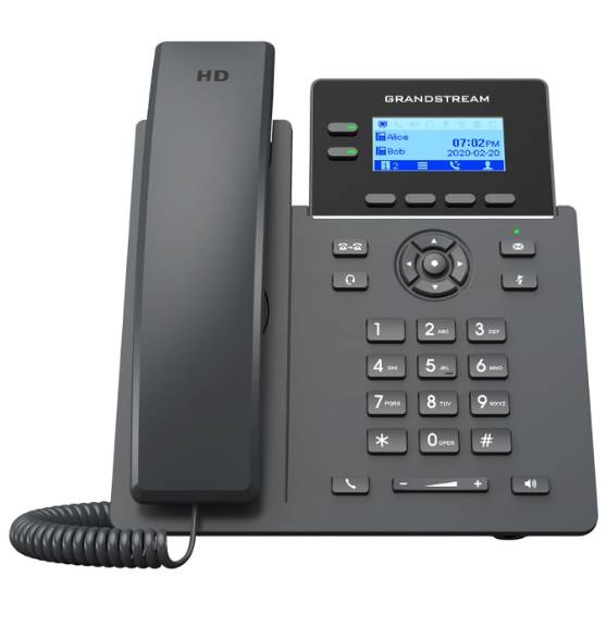 Imagen 1 del producto “Teléfono IP de 2 líneas con 4 cuentas SIP - conferencia de 5 vías, Ethernet, Poe, pero SI incluye su fuente de alimentación ”
