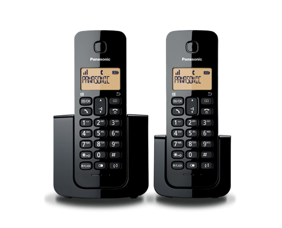 Imagen 1 del producto “PANASONIC 2 Telefonos Inalambrico - Pantalla de 1.4, Alarma, Stand by, ECO, DECT, negro ”