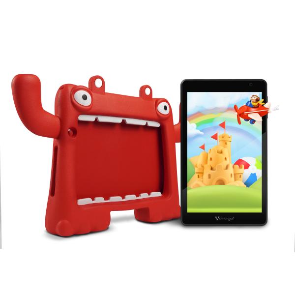 Imagen 1 del producto “TABLET VORAGO PAD-8 KIDS ANDROID 13 QUADCORE 4GB 64GB DUALCAM WIFI BT GMS FUNDA ROJA - ”