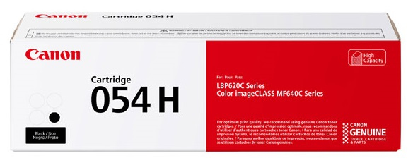 Imagen 1 del producto “Toner  CANON 054H BK - Laser, 3100 páginas, Negro, imageCLASS LBP622Cdw, imageCLASS MF642Cdw ”