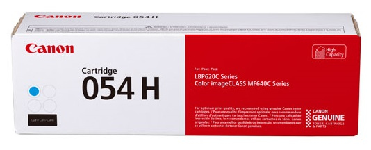Imagen 1 del producto “Toner CANON 054H CYAN - Laser, 3100 páginas, Cian, imageCLASS LBP622Cdw, imageCLASS MF642Cdw ”