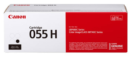 Imagen 1 del producto “Toner  CANON 055 BK - Laser, 3100 páginas, Negro, imageCLASS LBP664CDW, MF741CDW, MF743CDW ”