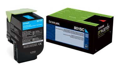 Imagen 1 del producto “Cartucho tóner LEXMARK - 2000 páginas, Cian, Inyección de tinta, Negro, Azul ”