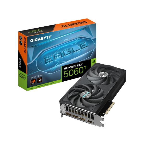 Imagen 1 del producto “TARJETA DE VIDEO GIGABYTE RTX  GV-N506TEAGLE OC-8GD -   8GB, 128 BITS, GDDR7, PCI-E 5.0 ”