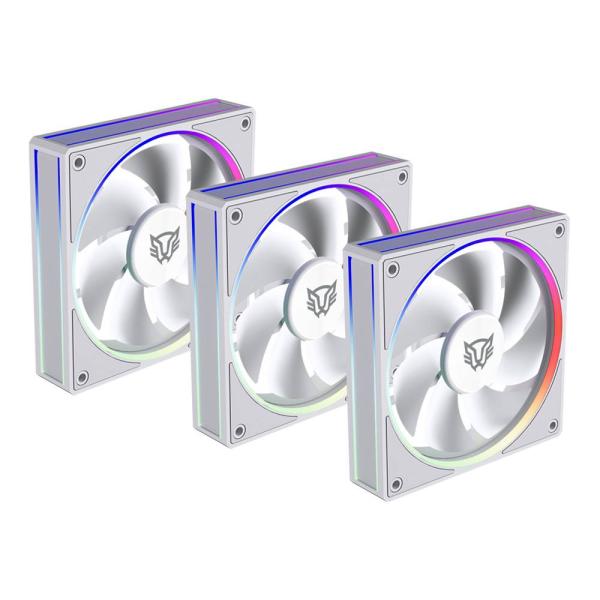 Imagen 1 del producto “Kit 3 Ventiladores 120mm EOLOX BORA EXB85 Balam Rush Azender Series Velocidad: 600-1800 Rpm - Nivel de ruido 28DB ”