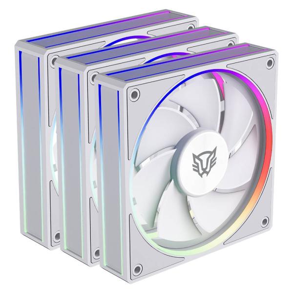 Imagen 1 del producto “Kit 3 Ventiladores 120mm EOLOX BORA EXB85R  Balam Rush Azender Series Velocidad: 600-1800 Rpm - Nivel de ruido 28DB ”