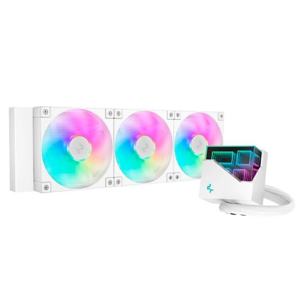 Imagen 1 del producto “Enfriamiento Liquido DeepCool LT360 ARGB - 3x120mm, 600-2400 RPM Blanco R-LT360-WHAMNC-G-1 ”