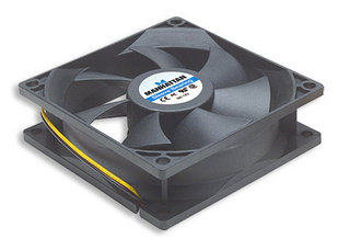 Imagen 1 del producto “700320 Ventilador para Gabinetes / Fuentes de Poder - 80 mm, 4 pines, Rodamientos tipo Sleeve otorgan una operación confiable y silenciosa. ”