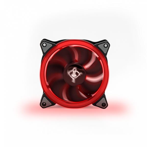 Imagen 1 del producto “YEYIAN KIT DE 3 VENTILADORES LED TYPHOON ROJO - 120MM, LUZ LED PERSONALIZABLE, INCLUYE TORNILLOS, MOD. YCT-050720R ”