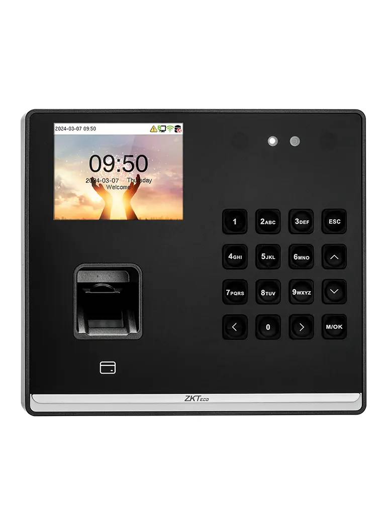ZKTECO SENSEFACEM2FLR- Asistencia 500 rostros / 1 - 000 huellas / 1, 000 tarjetas 125 KHz / 150, 000 Eventos / Bateria  4 horas / Compatible con ZKBio
