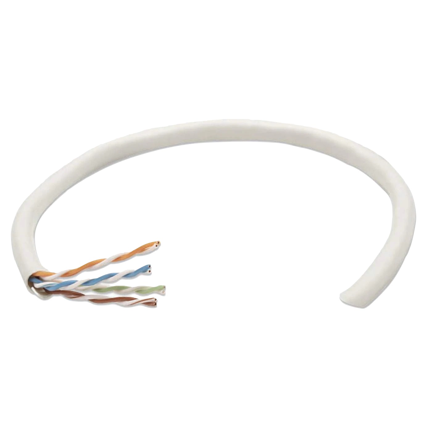 Bobina de cable de red UTP - Solida, 704663, Aluminio con recubrimiento de Cobre (CCA), 305m, CAT 6, Color Gris, 4 pares, 23AWG