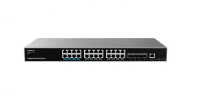 Switch Administrable Capa L3+ - 24 ptos Gigabit + 4 SFP, PoE hasta 360W de salida, compatible con GWN Cloud